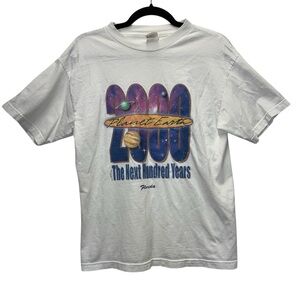 Vintage 2000 Planet Earth “The Next Hundred Years” Florida Graphic T-Shirt M